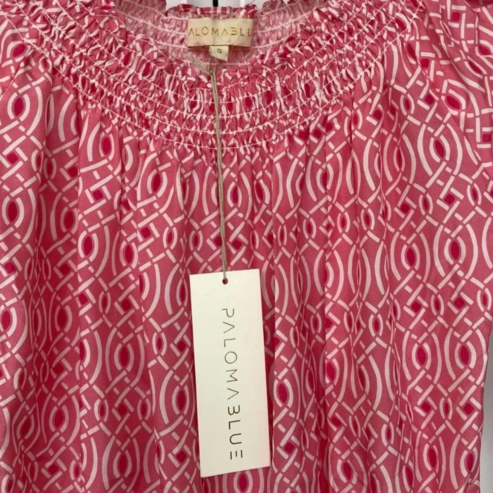 Paloma Blue - Calypso Dress - Pink Rose - Lynx Pattern - Size Small - NWT - Picture 12 of 16